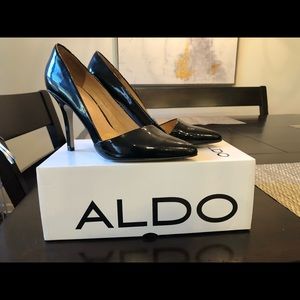 Aldo Black Patent Leather Pumps